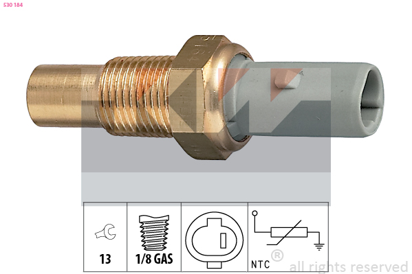 Senzor,temperatura lichid de racire 530 184 KW